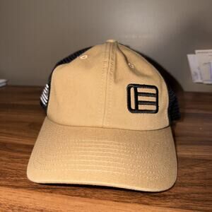 New EOTECH Embroidered Hat Tan Black Cap One Size Fits Most Adjustable Back
